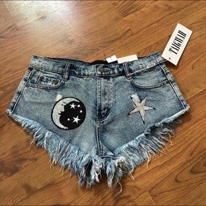 Taigwah Sequin Patch Shorts